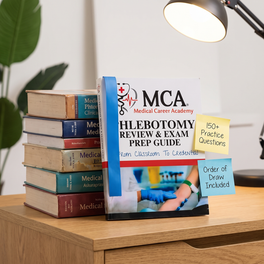 MCA Medical Career Academy Phlebotomy Review & Exam Prep Guide
