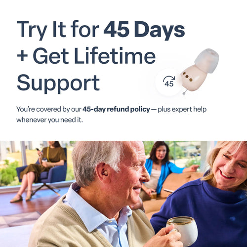 OLLI Hearing Aids  – Discreet In-Ear Sound Amplification, Rechargeable, No Prescription